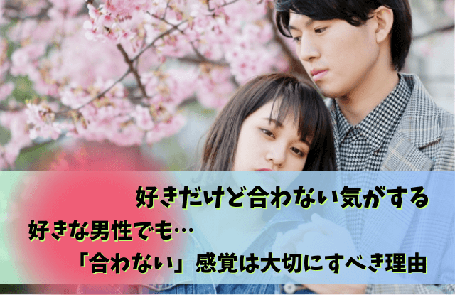 好きだけど合わない気がする,付き合う前,合わない彼氏,好きだけど合わない,男性,彼氏,合わない