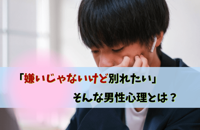 嫌いじゃないけど別れたい,彼氏,心理,男性心理,対処法,本音,男性,別れ,復縁